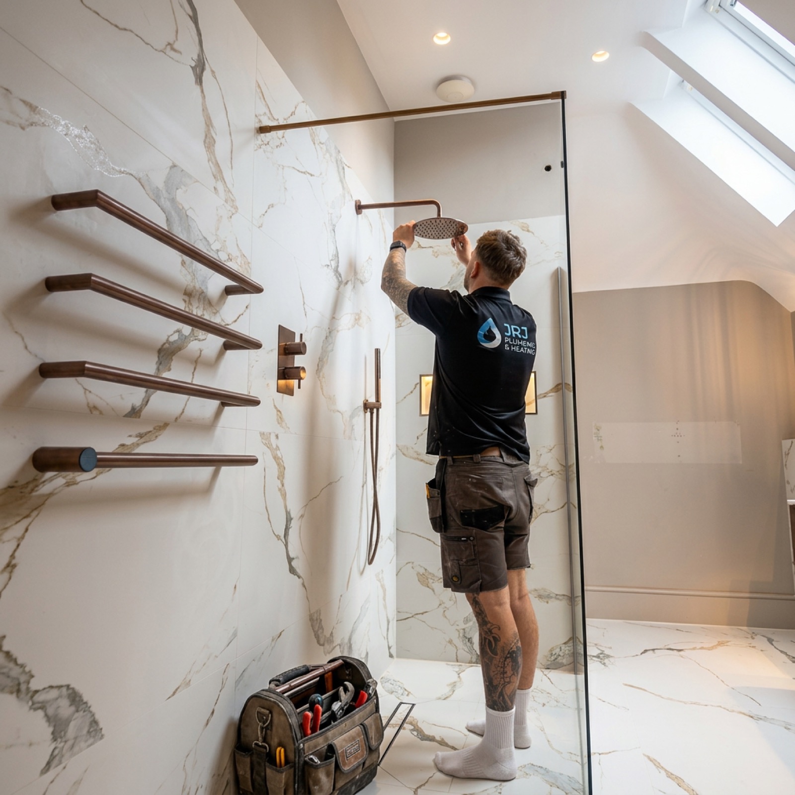 Fitting a walk-in shower